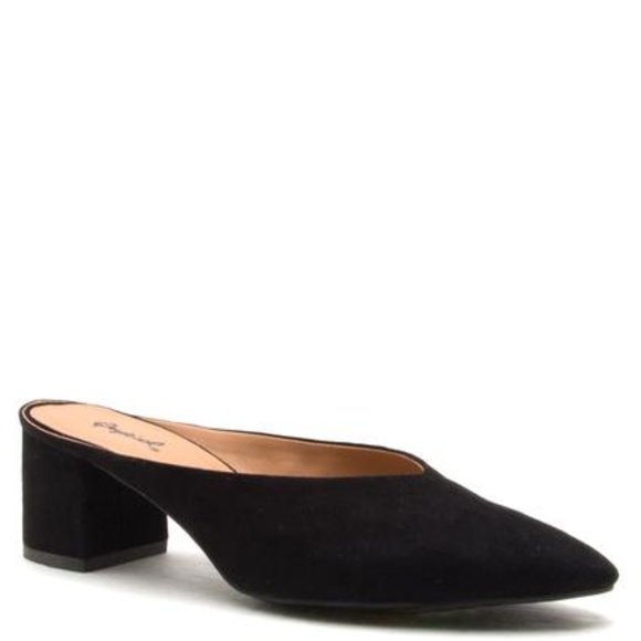 Shoes - Black Step In Mules Size 5.5 Last Pair Sale